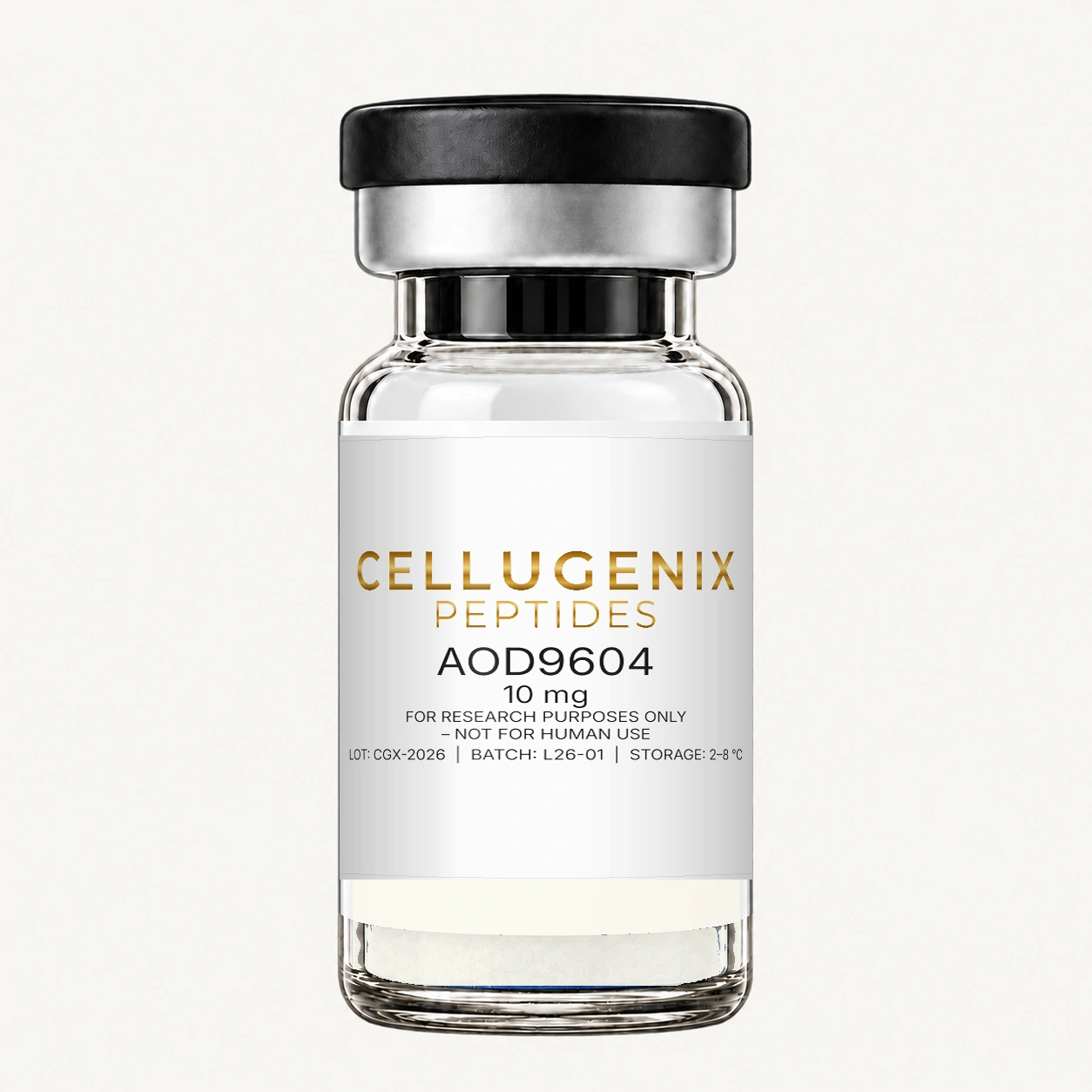 AOD9604 10 mg Cellugenix 3 mL research vial