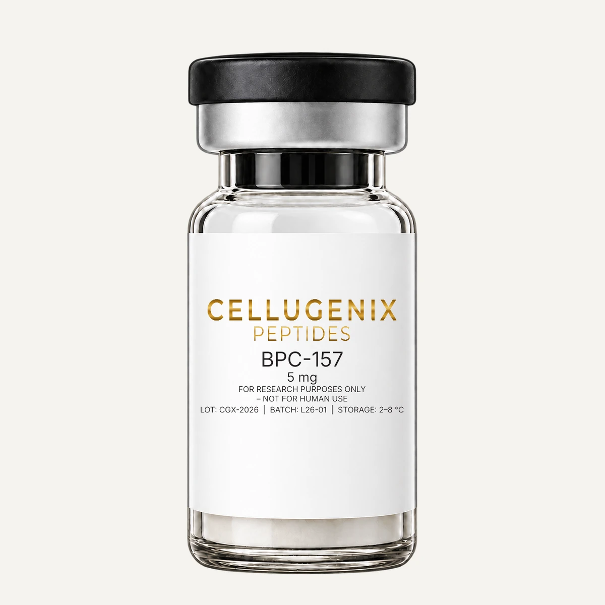 BPC-157 5 mg — Cellugenix official product render