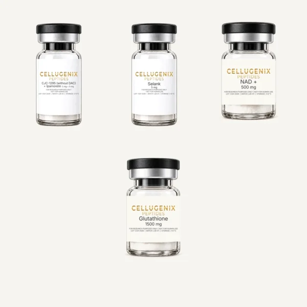 CJC-1295/Ipamorelin + Selank + NAD+ + Glutathione Research Bundle