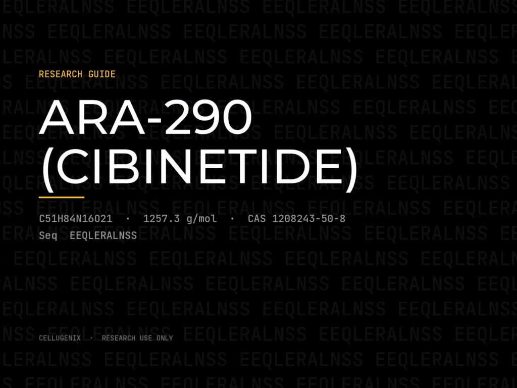 ARA-290 (Cibinetide): Sequence, Receptor Binding and Laboratory Use