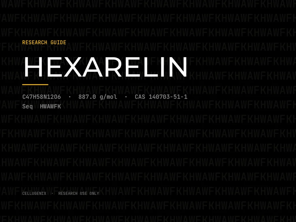 Hexarelin: Structure, GHS-R1a Pharmacology and COA Checks