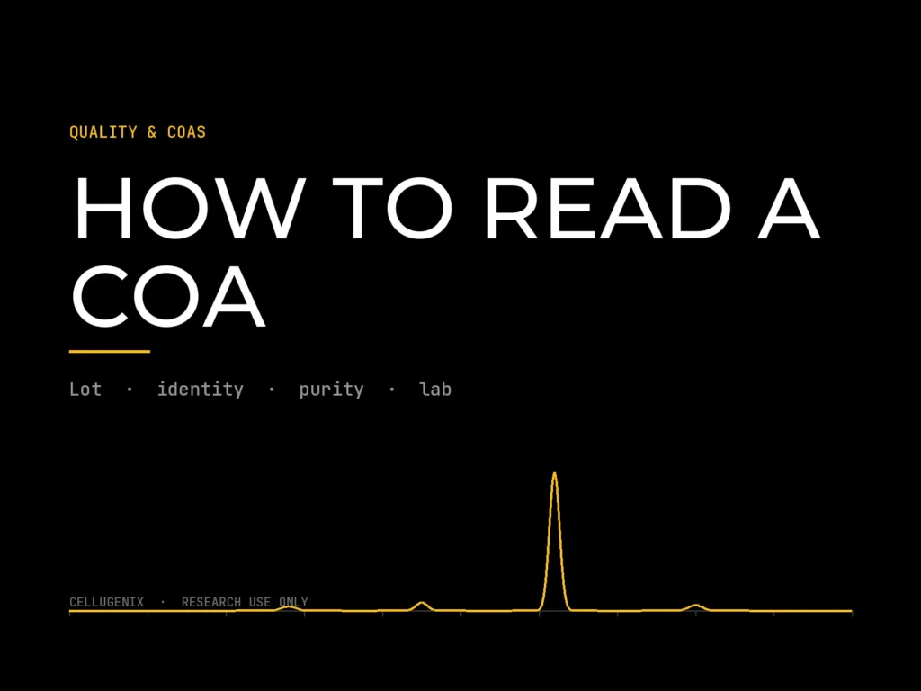 How to Read a COA and Evaluate Research Peptide Quality (2026 Buyer’s Guide)