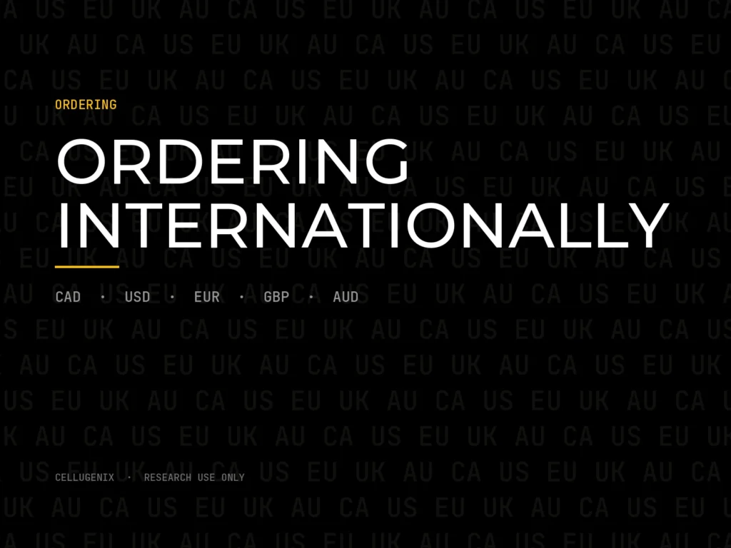 International Research Peptide Ordering: Shipping, COAs and Currency