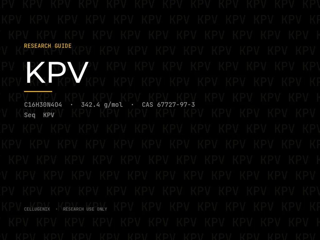 KPV (Lys-Pro-Val): Research Overview and Identifiers