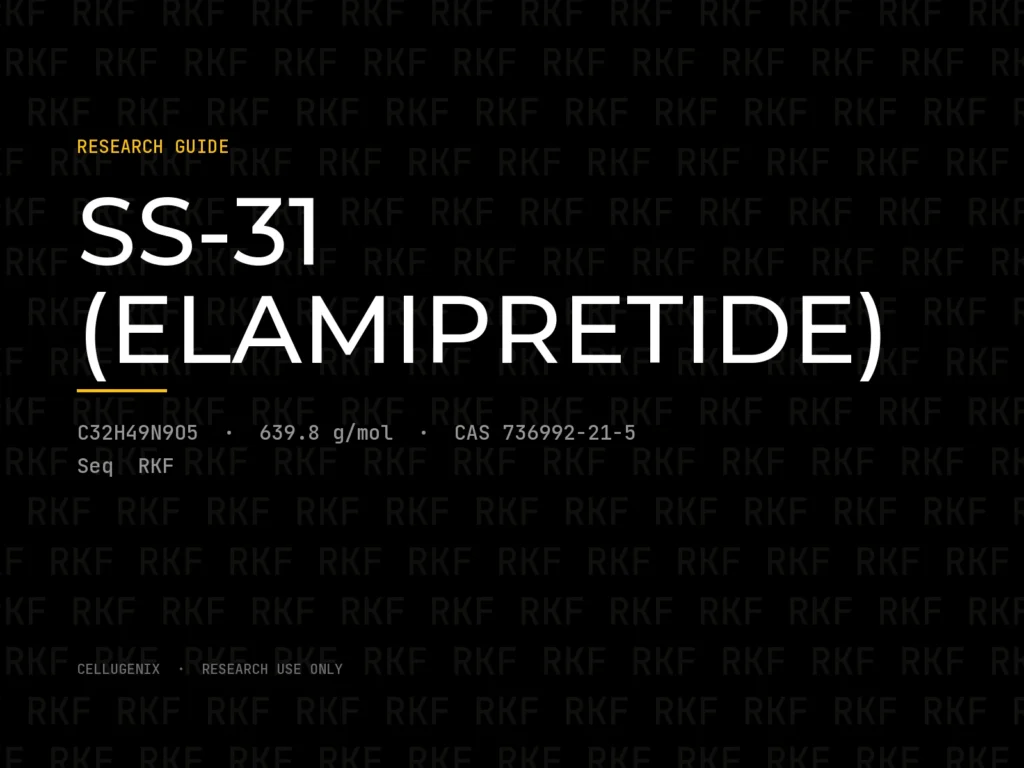 SS-31 Peptide: Research Overview, Structure and Identifiers