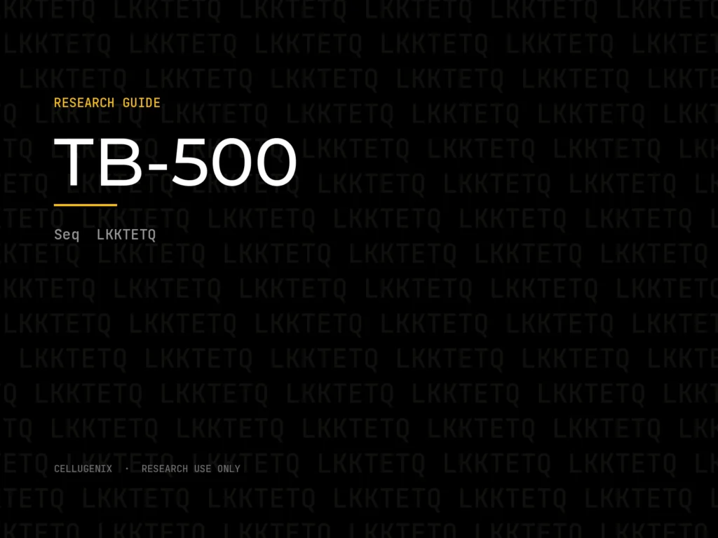 TB-500: Thymosin Beta-4 Fragment, Identity and Laboratory Research