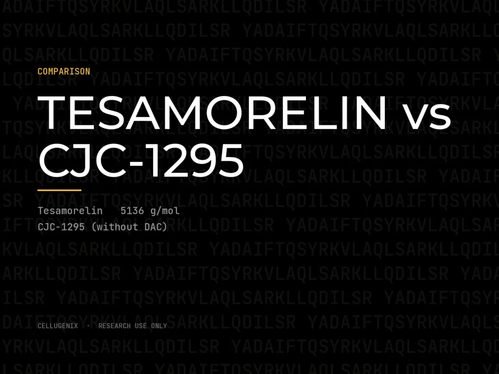 Tesamorelin vs CJC-1295 (without DAC): GHRH Analogues Compared
