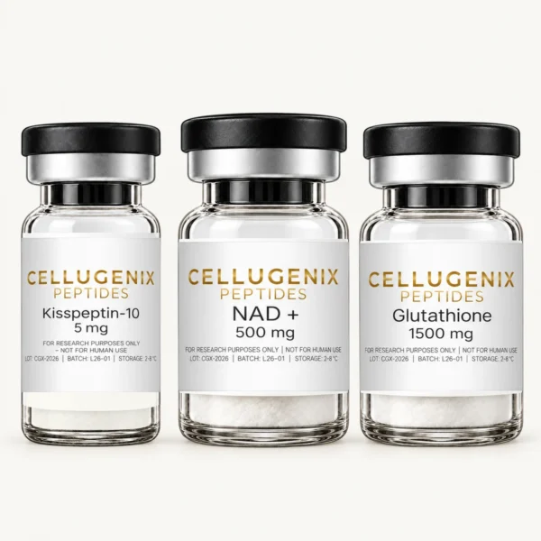 Kisspeptin-10 + NAD+ + Glutathione Research Bundle